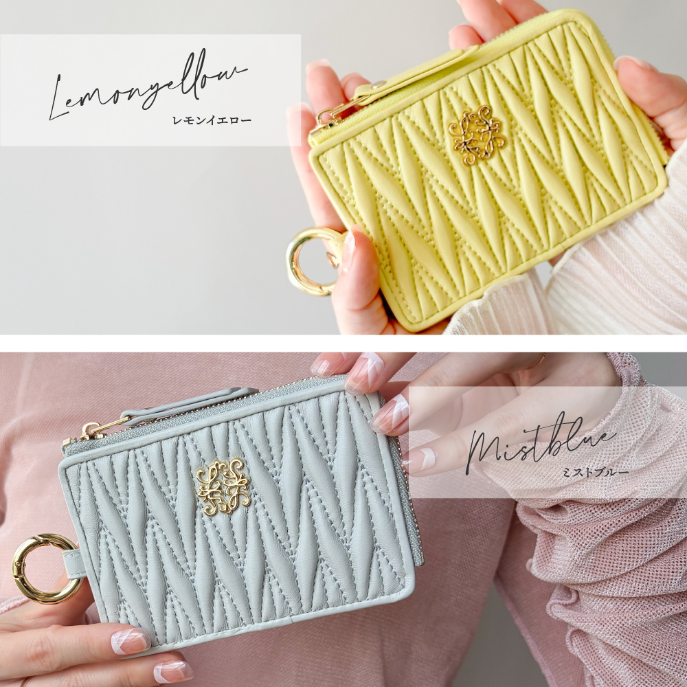 LASIEM（ラシエム） フラグメントケース レディース 本革 薄型 ミニ