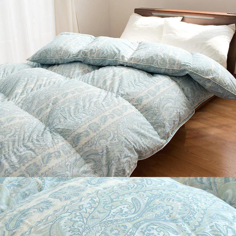 羽毛布団 シングル ポーランド産ダウン93％ 増量1.3kg ボリューム 日本