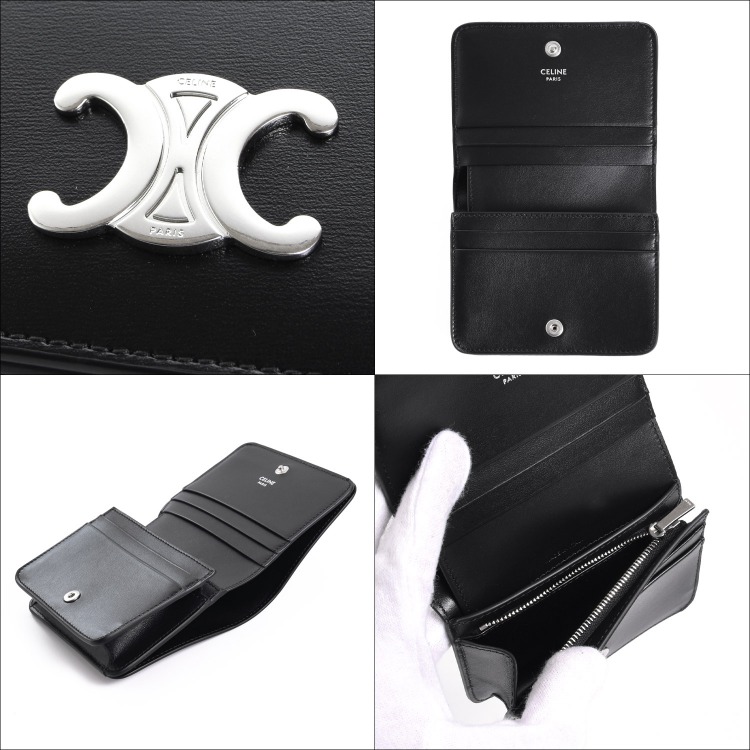 CELINE（セリーヌ） コンパクトウォレット トリオンフ シャイニー