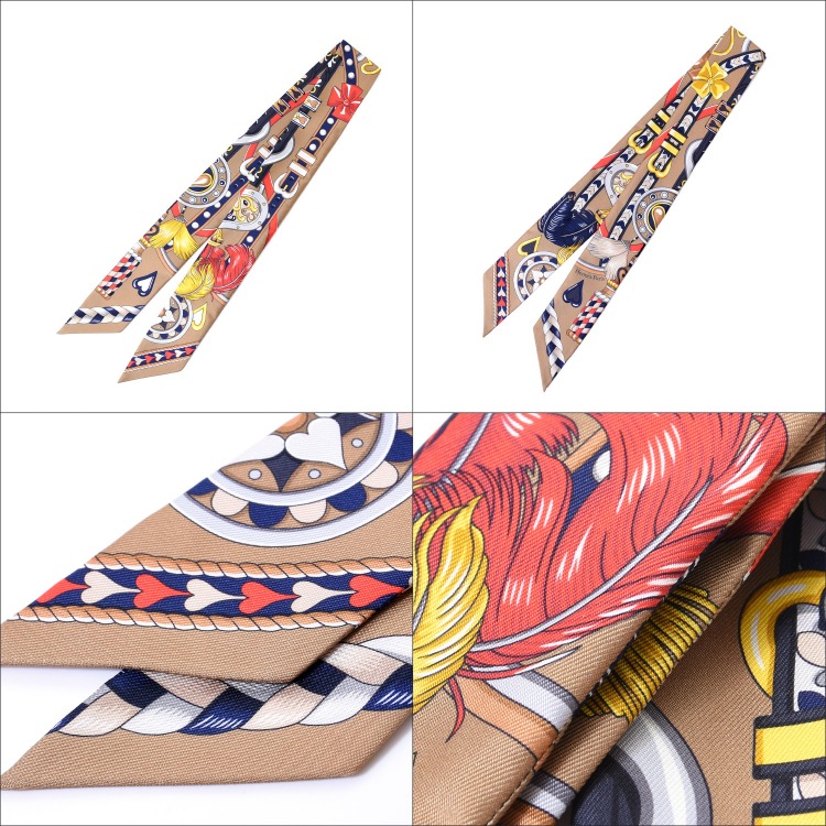 HERMES（エルメス） [化粧箱付属] ツイリー スカーフ 高級 シルク