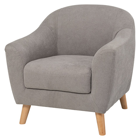 アウトレット【限定品・新品】☆姫系1Pソファ（ファブリック）エメル