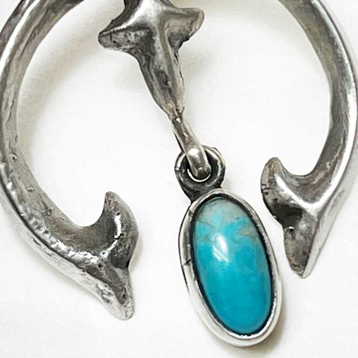 インディアンジュエリー ターコイズ コンチョ ナジャ ピアスINDIAN