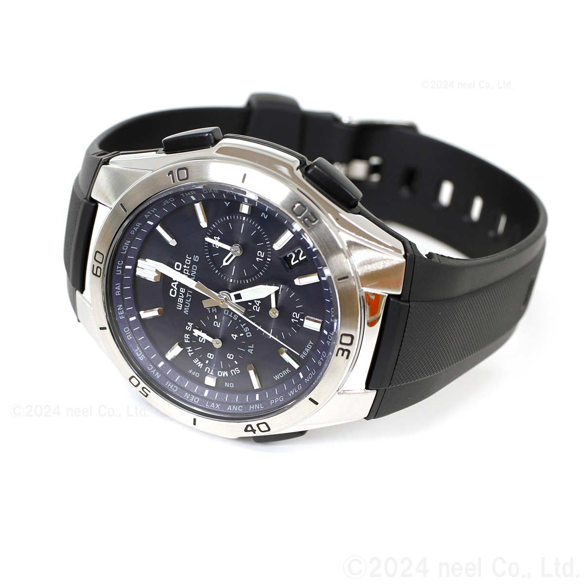 WAVE（CASIO） カシオ ウェーブセプター 電波ソーラー 腕時計 メンズ