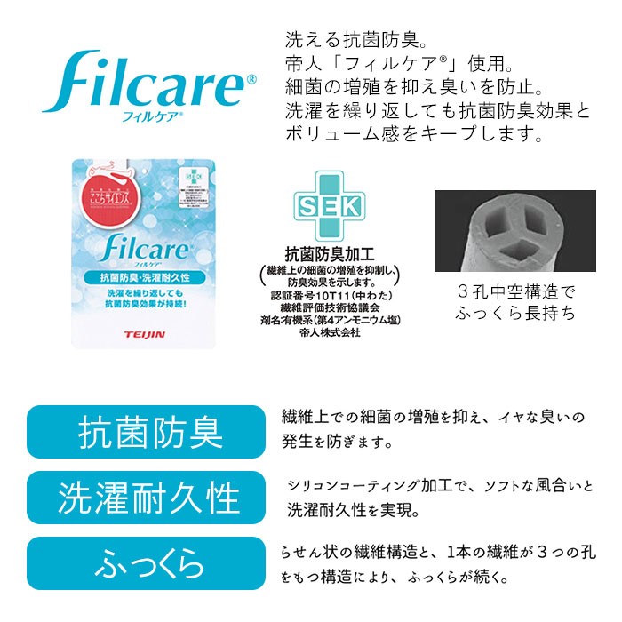 日本製 抗菌防臭フィルケア 敷きふとん キング 180×210cm やわらかい