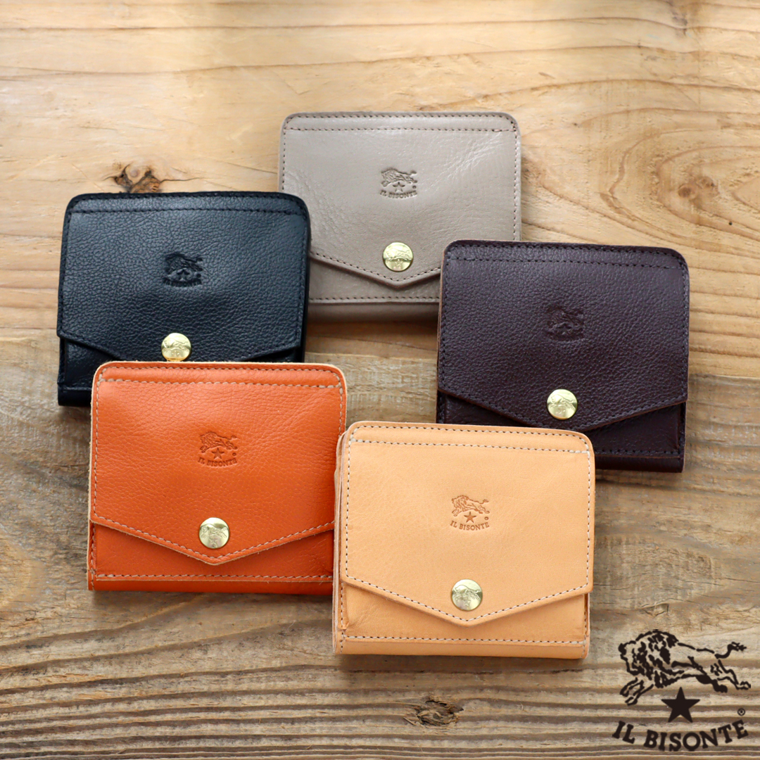 IL BISONTE（イルビゾンテ） 財布 二つ折り財布 スクエア二つ折り財布