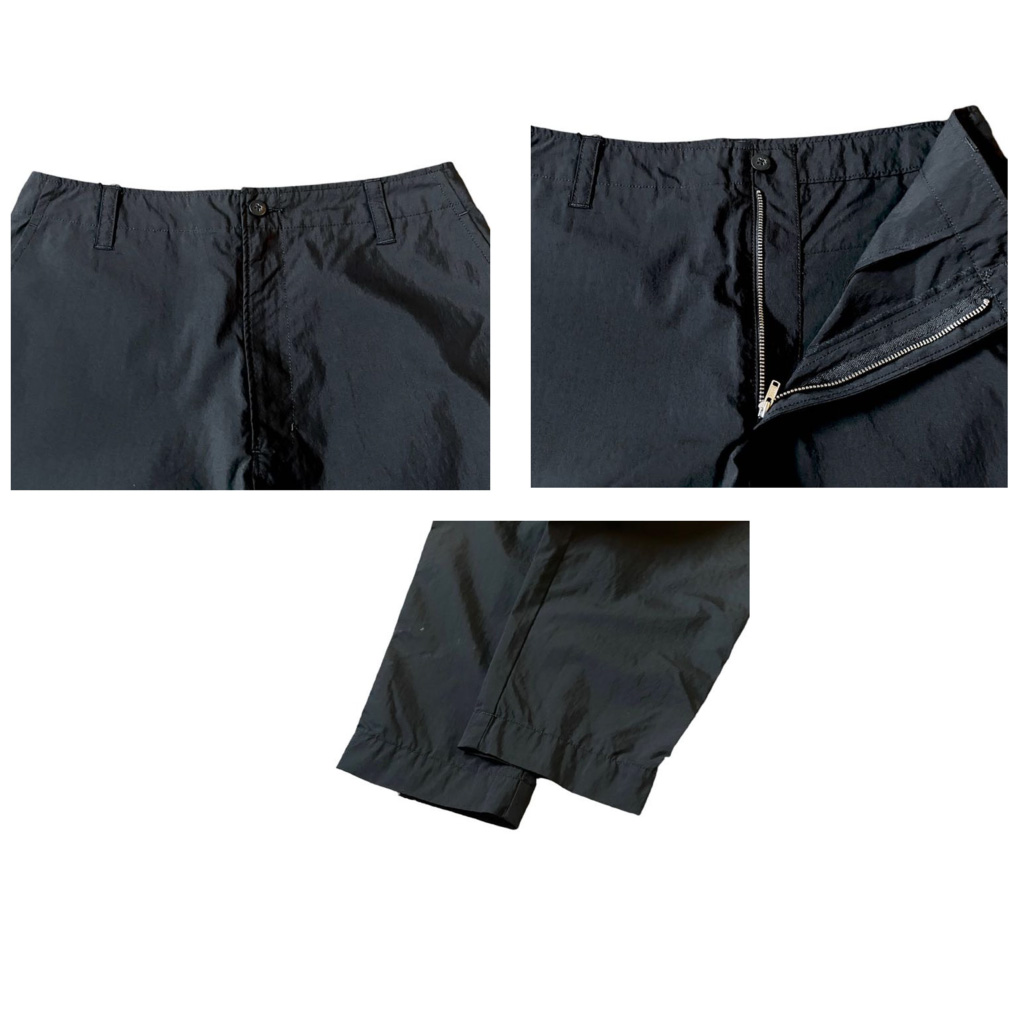 PORTER CLASSIC（ポータークラシック） POPLIN BING PANTS - BLACK