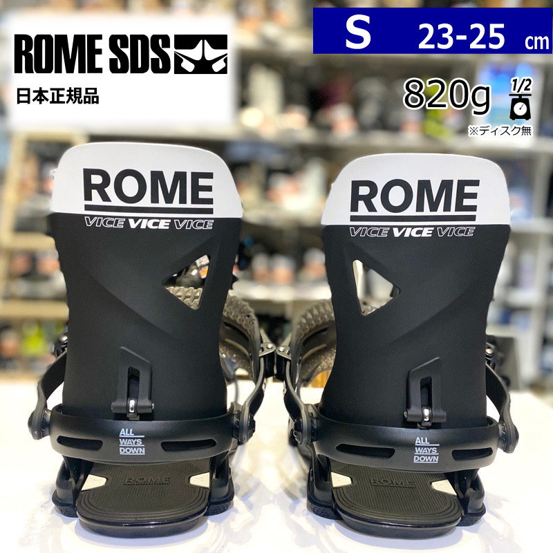 24-25 ROME SDS VICE カラー:BLACK Sサイズ ローム メンズ