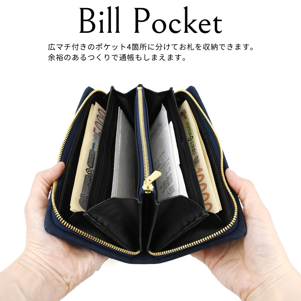 BAGGY PORT（バギーポート） 長財布 ラウンドファスナー 大容量 カード