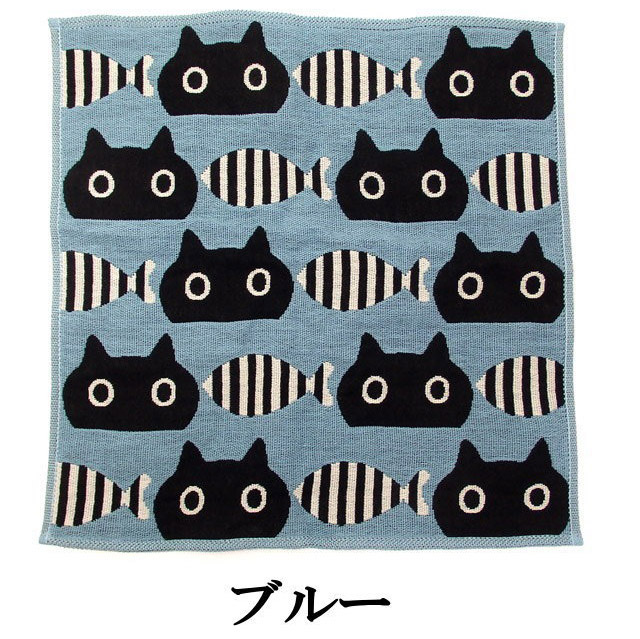 Atsuko Matano（アツコマタノ） ハンカチ ガーゼ 猫柄 猫 俣野温子