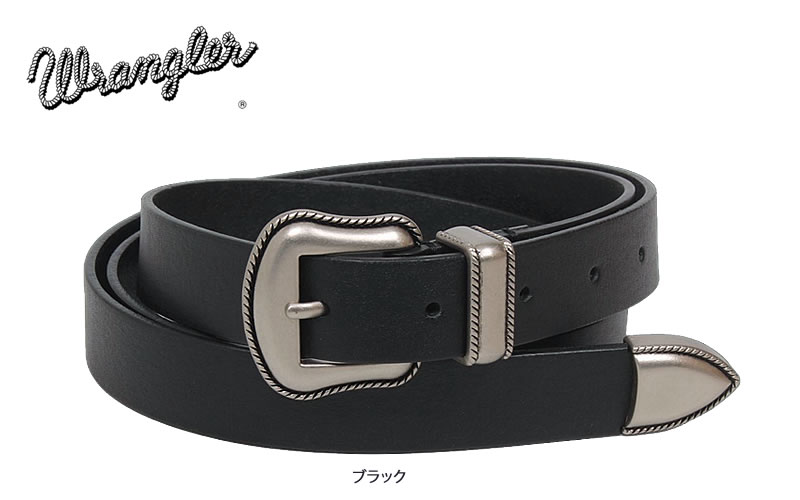 Wrangler（ラングラー） ウエスタン レザーベルト 牛革 男女兼用 ユニ