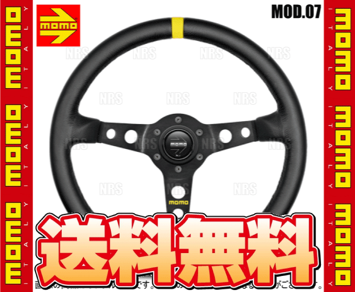 momo ステアリング MOD.07 ブラックレザー m-41 35Φ MOMO（モモ
