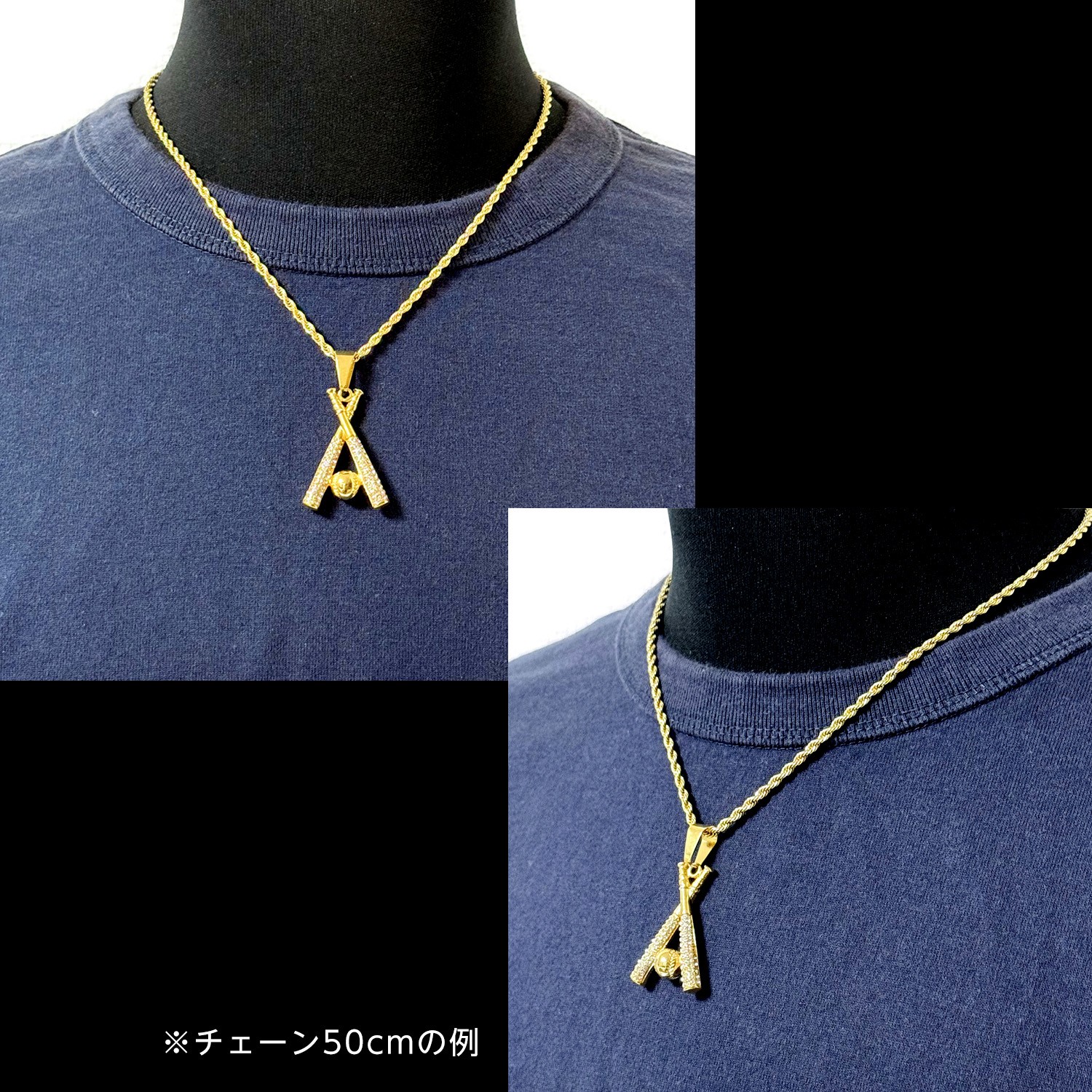 ネックレス ベースボール ブリンブリン 野球 シルバー ゴールド 選べる