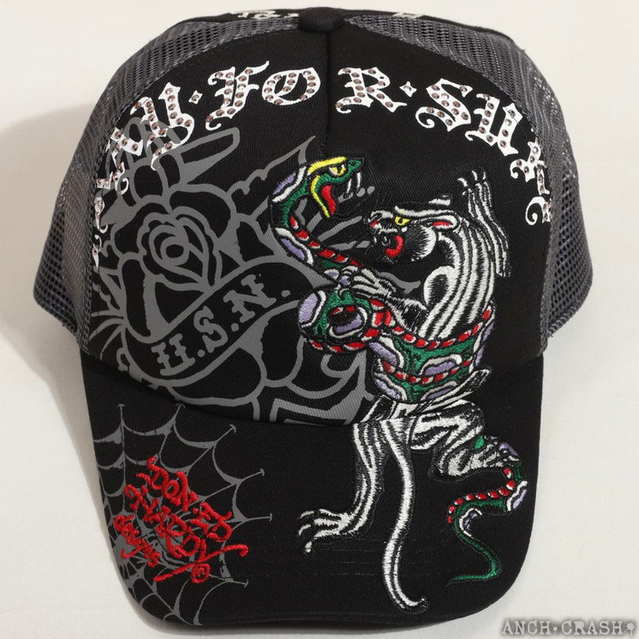 Ed Hardy（エド・ハーディー） ツイルメッシュCAP EDH-2416 刺繍