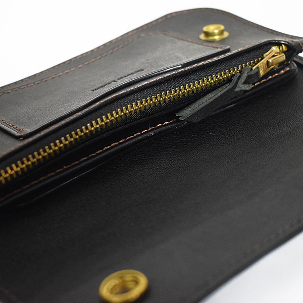 グルーバーレザー 財布 GROOVER LEATHER トラッカーウォレット -BLACK