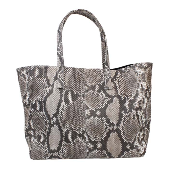 パイソン トートバッグ ダイヤモンドパイソン 本革 ヘビ 蛇 革 トート