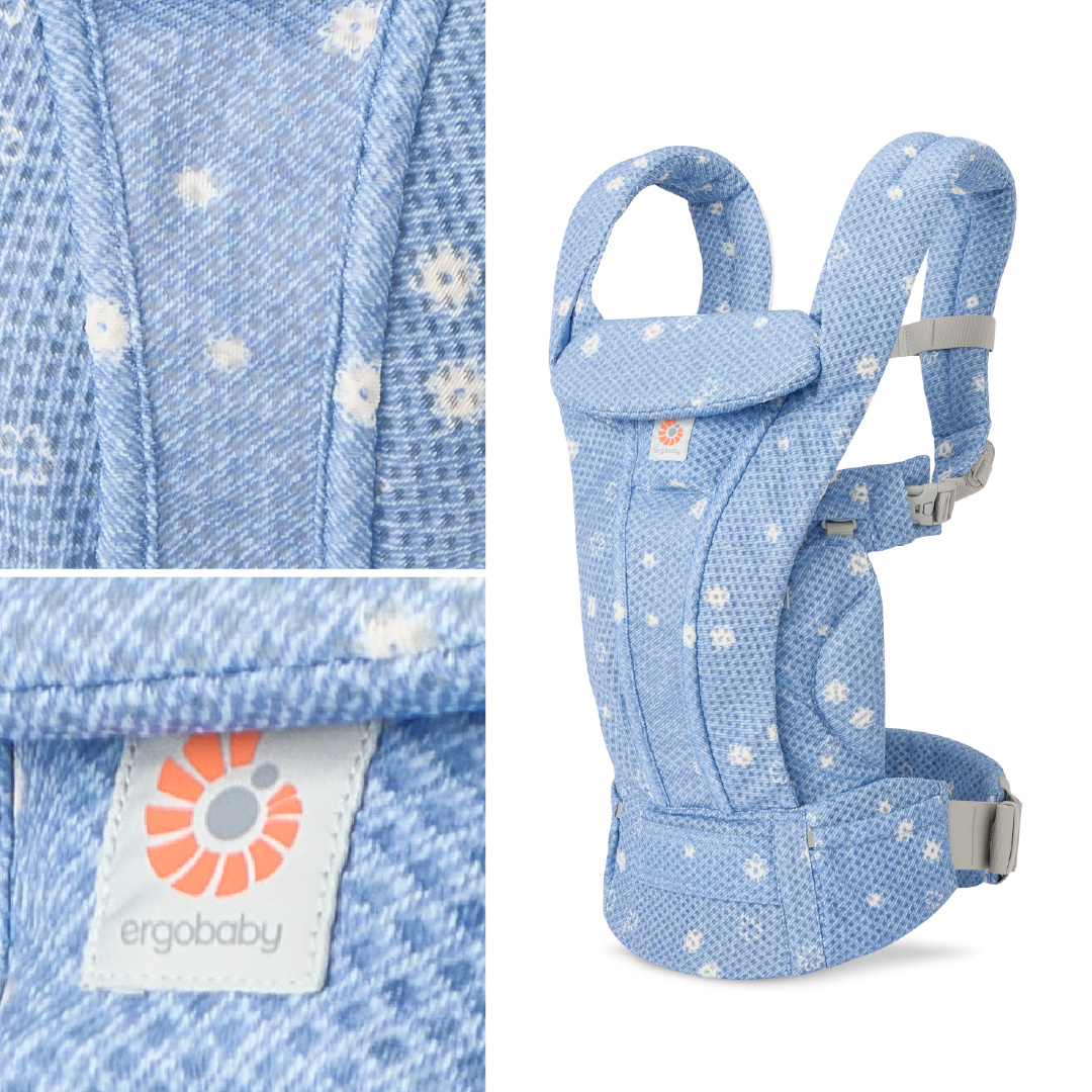 純正付属品付き エルゴベビー オムニ デラックス ブルーデイジー