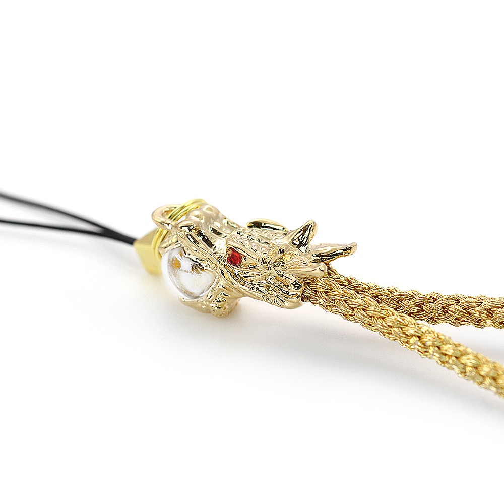 ストラップ 昇り龍 ドラゴン 昇龍 キーホルダー ゴールド シルバー 龍