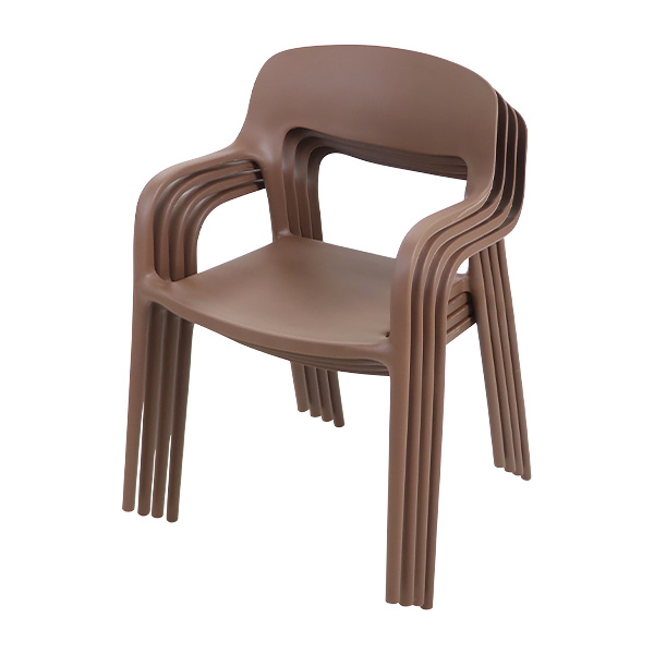 プラスチックチェア ダイニングチェア ガーデンチェアー 4脚セット UV