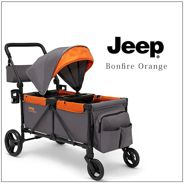Jeep（ジープ） スポーツ ストローラー ワゴン キャノピー付き 2人乗り