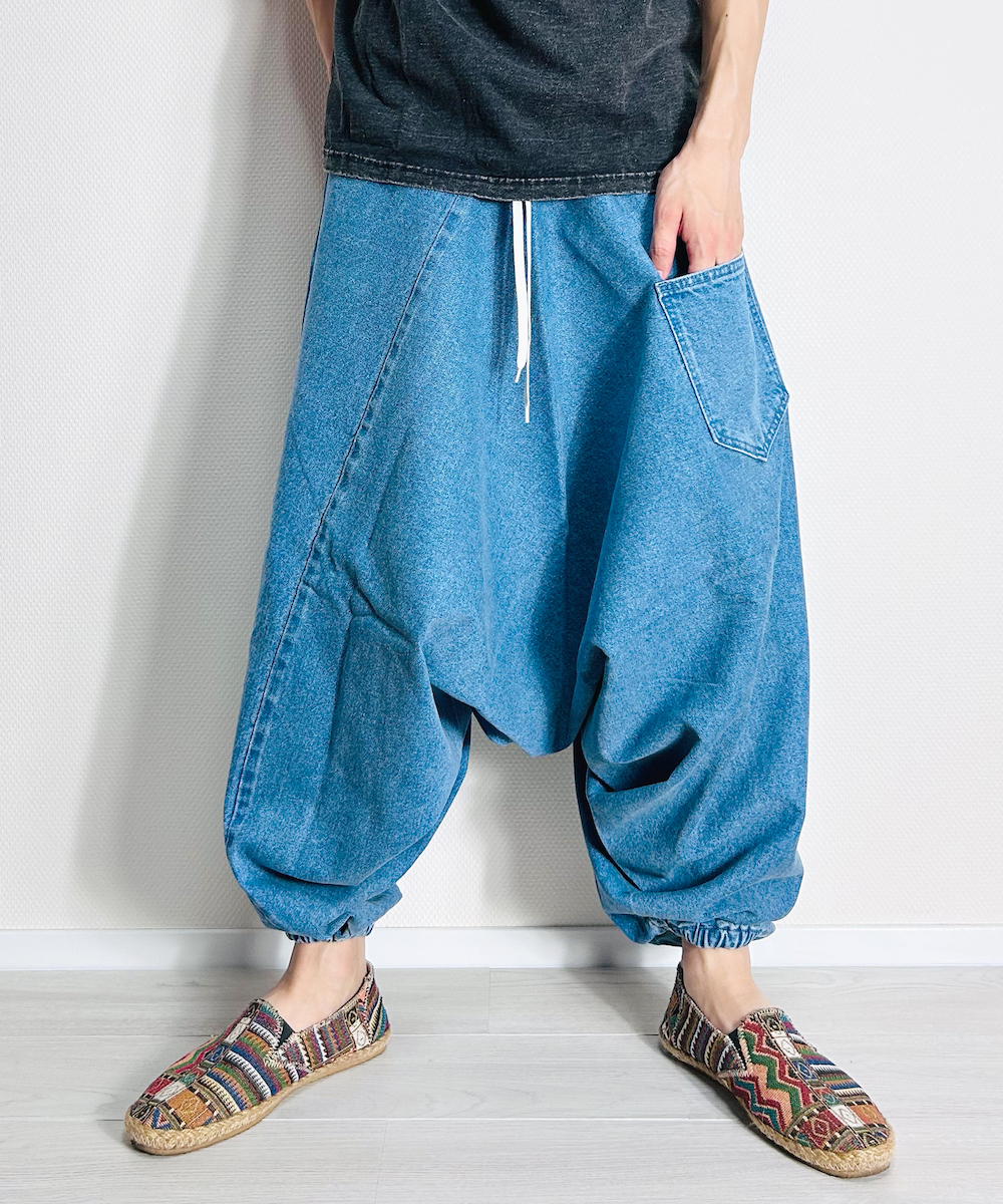 BEATJIVE（ビートジャイブ） サルエルパンツ デニム メンズ タイパンツ