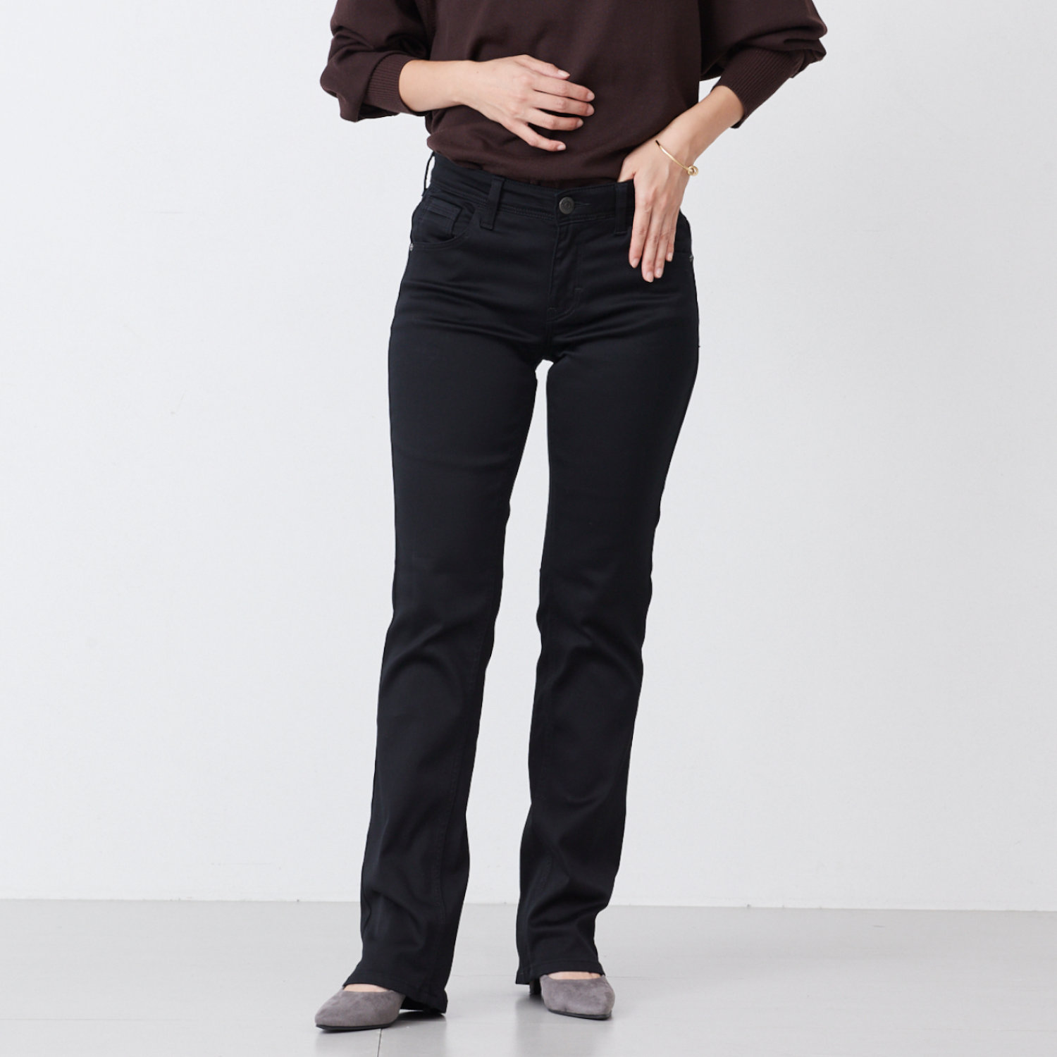 EDWIN（エドウィン） スタイリッシュストレートデニムパンツ 26（XXS