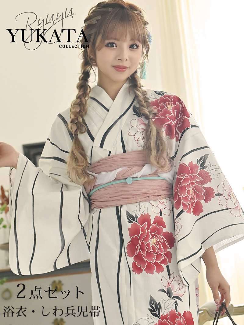 ギャル浴衣（女性用浴衣、帯セット）｜着物、浴衣 | ファッション の