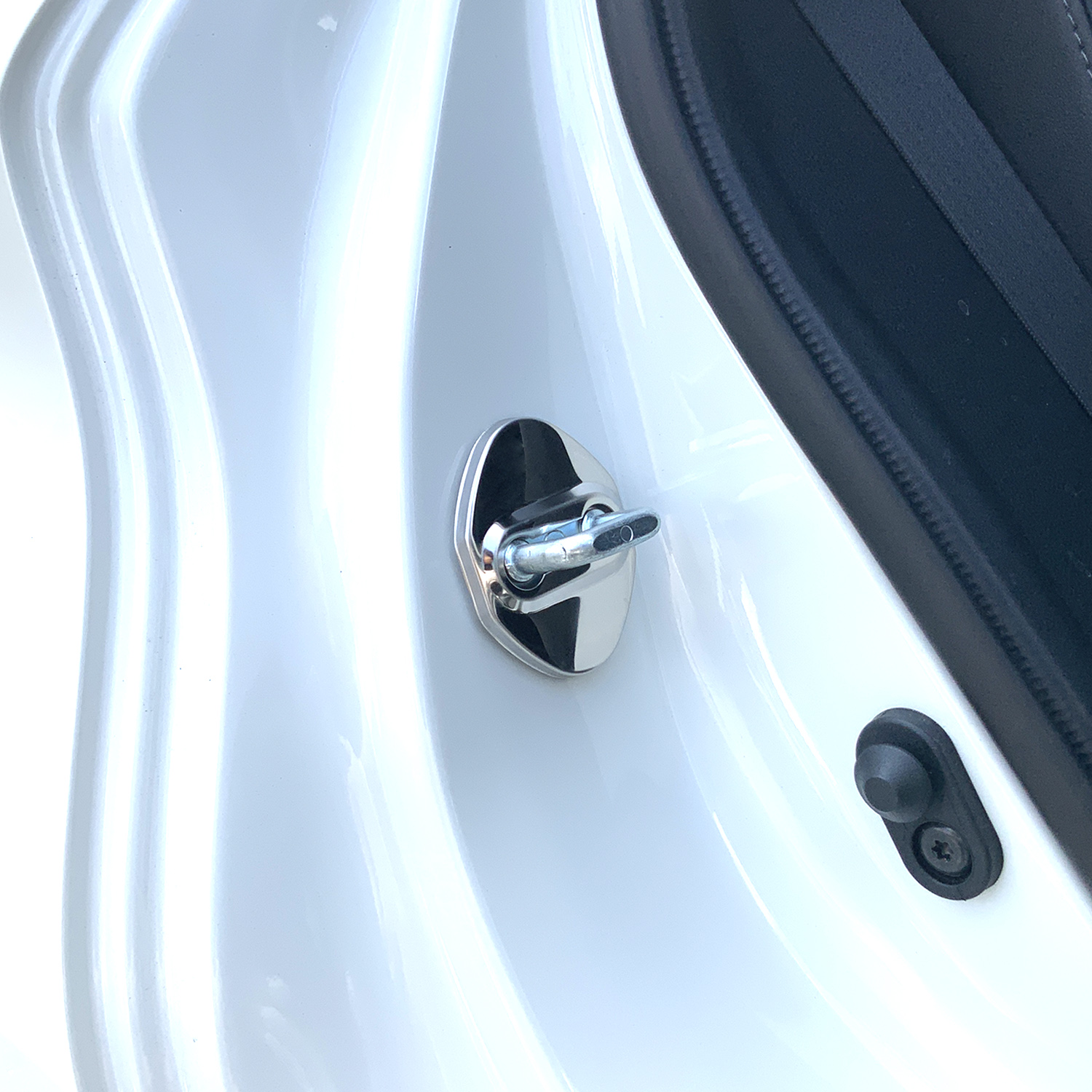 RX-7 FD3S ドアロックカバー ドアストライカー ステンレス ドレス