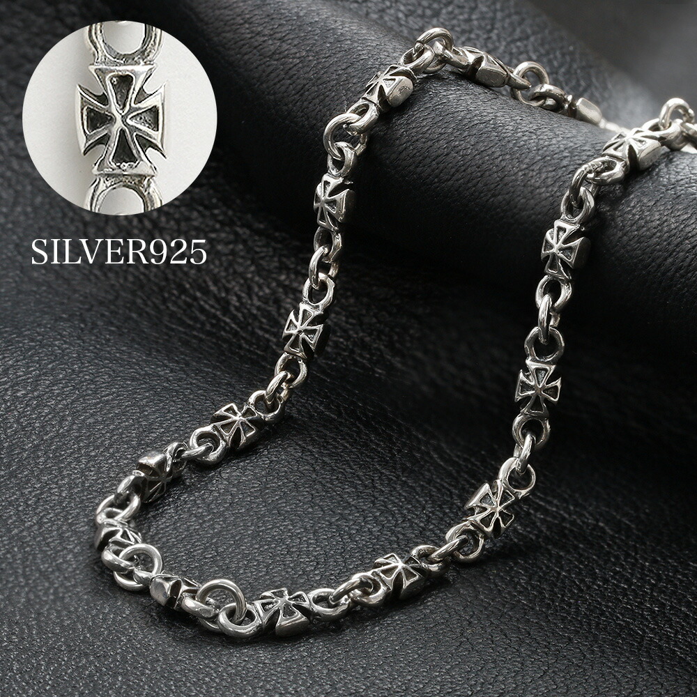 Binich（ビニッチ） シルバー925 アイアンクロスネックレス メンズ