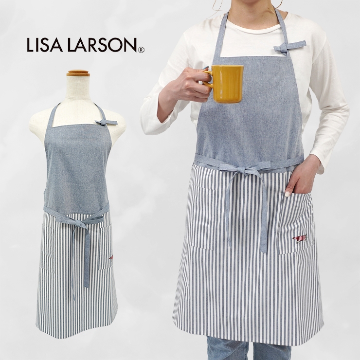 Lisa Larson（リサラーソン） エプロン ブランド ホルターネック 母の