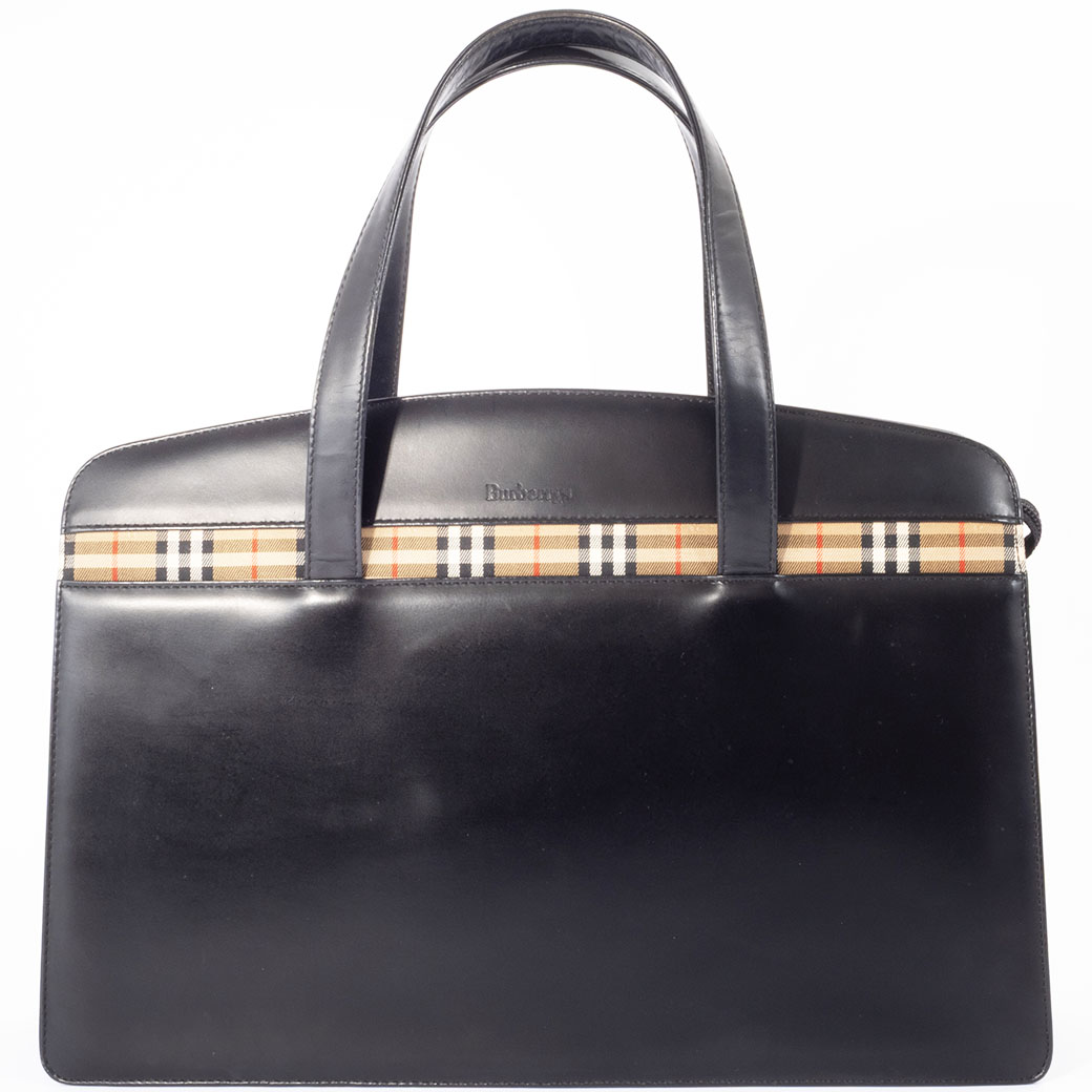 BURBERRY（バーバリー） ハンドバッグ ビジネスバッグ レザー ブラック