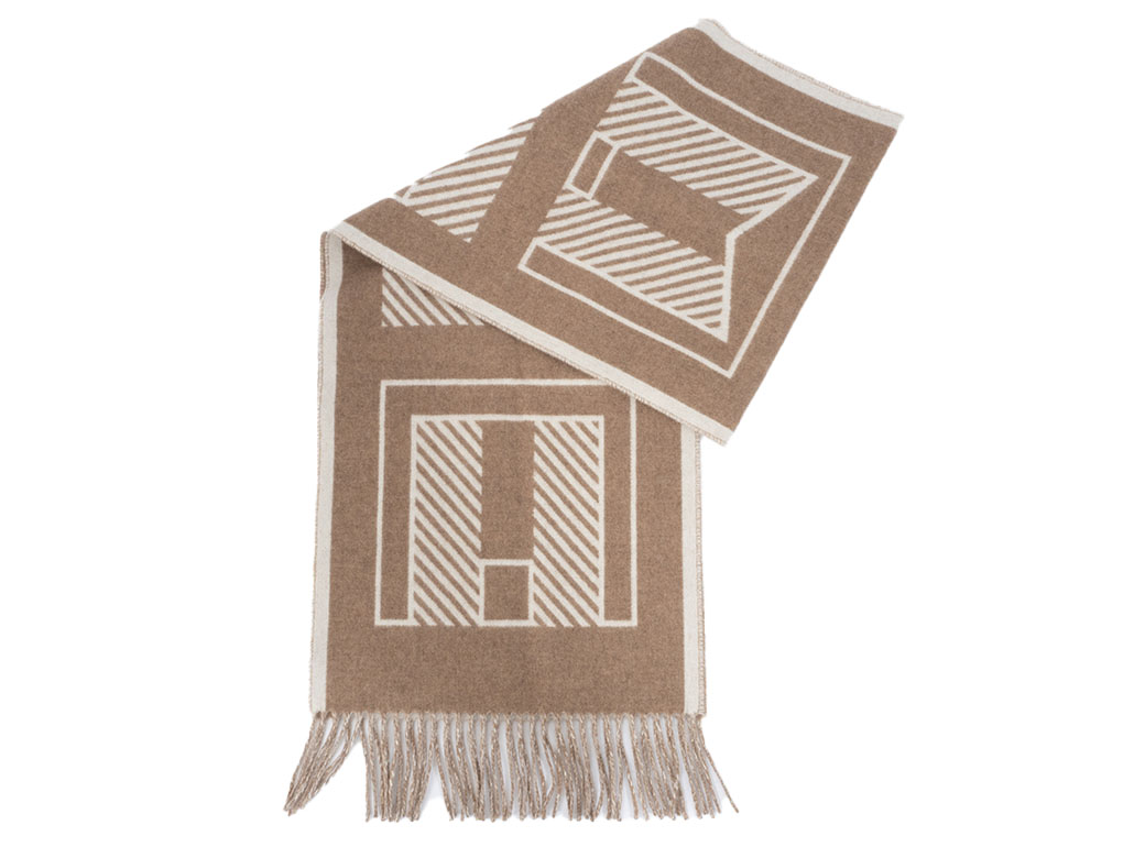 HERMES（エルメス） カシミアマフラー レトルオカレ ピュスx