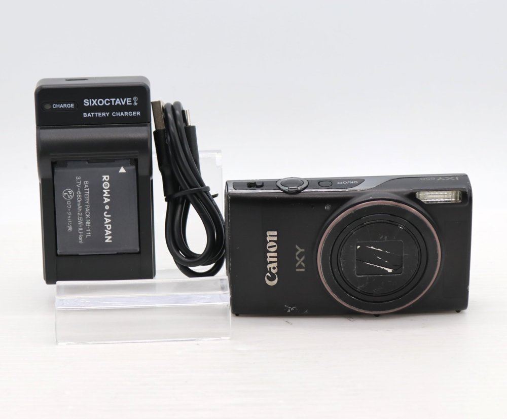 Canon コンパクトデジタルカメラ IXY 650 ブラック 光学12倍ズーム/Wi