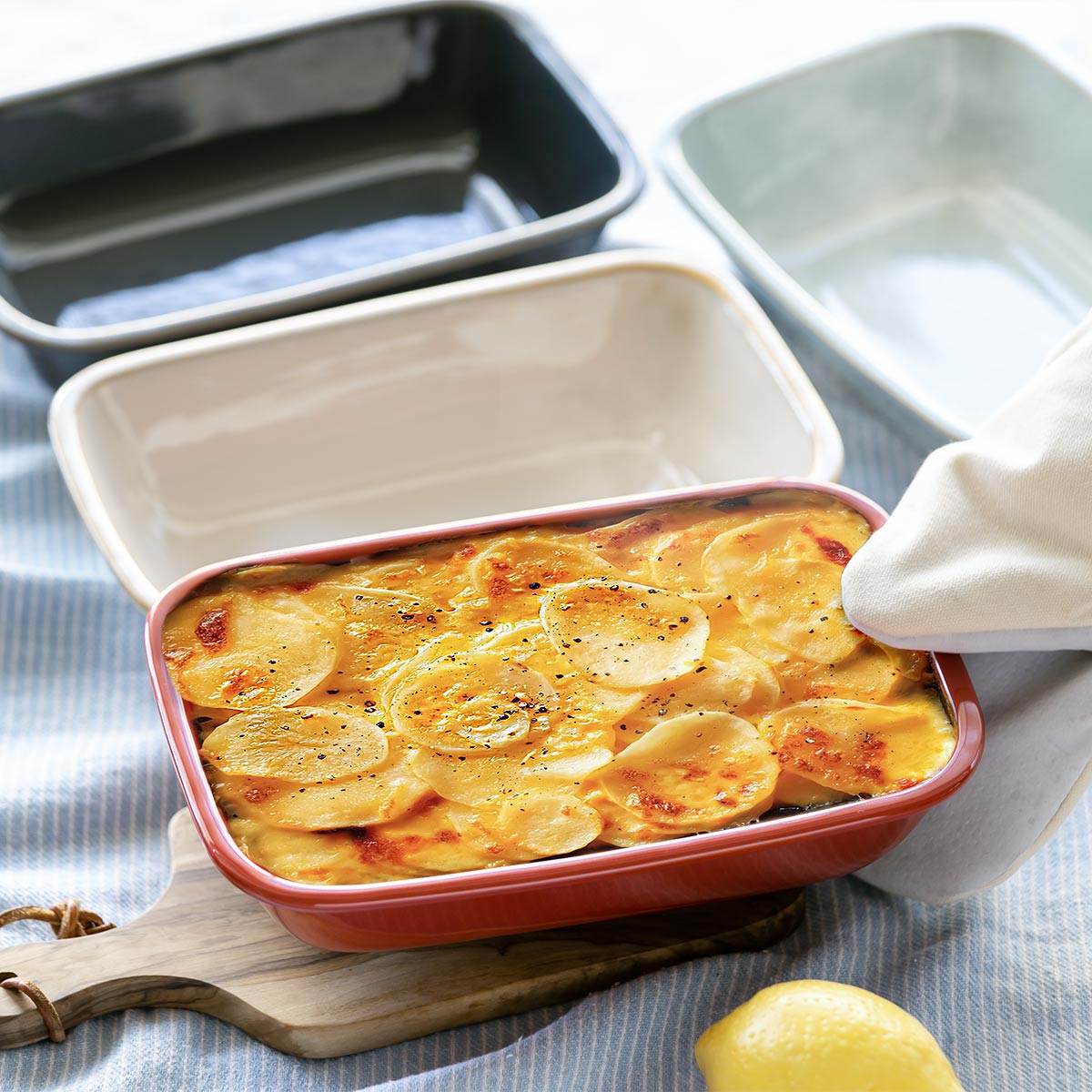 グラタン皿 25cm ラザニア HINATA 皿 食器 洋食器 耐熱 陶器 （ 耐熱皿