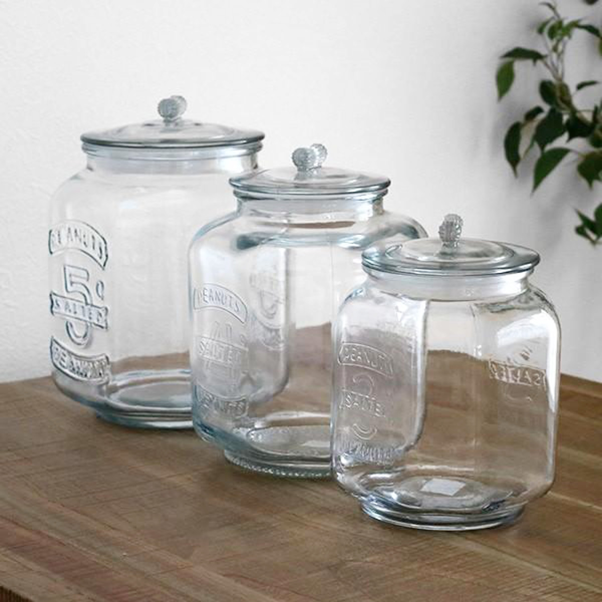 保存容器 5L ガラスクッキージャー ガラス （ キャニスター ガラス保存