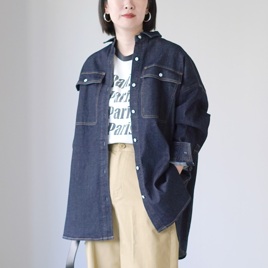 Healthy denim（ヘルシーデニム） Almond スーパービッグシャツ