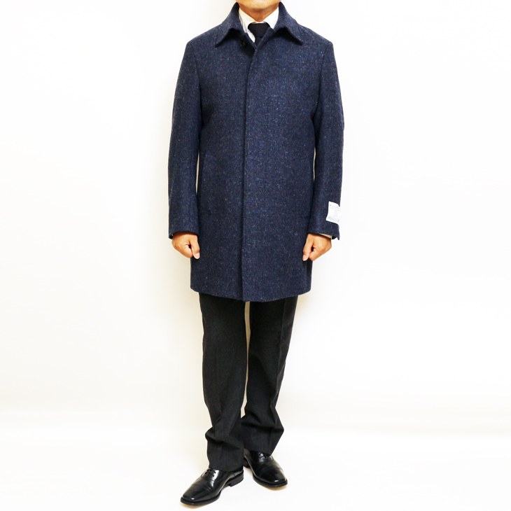 HARRIS TWEED（ハリスツイード） SALE コート 新品 秋冬 英国 ネイビー