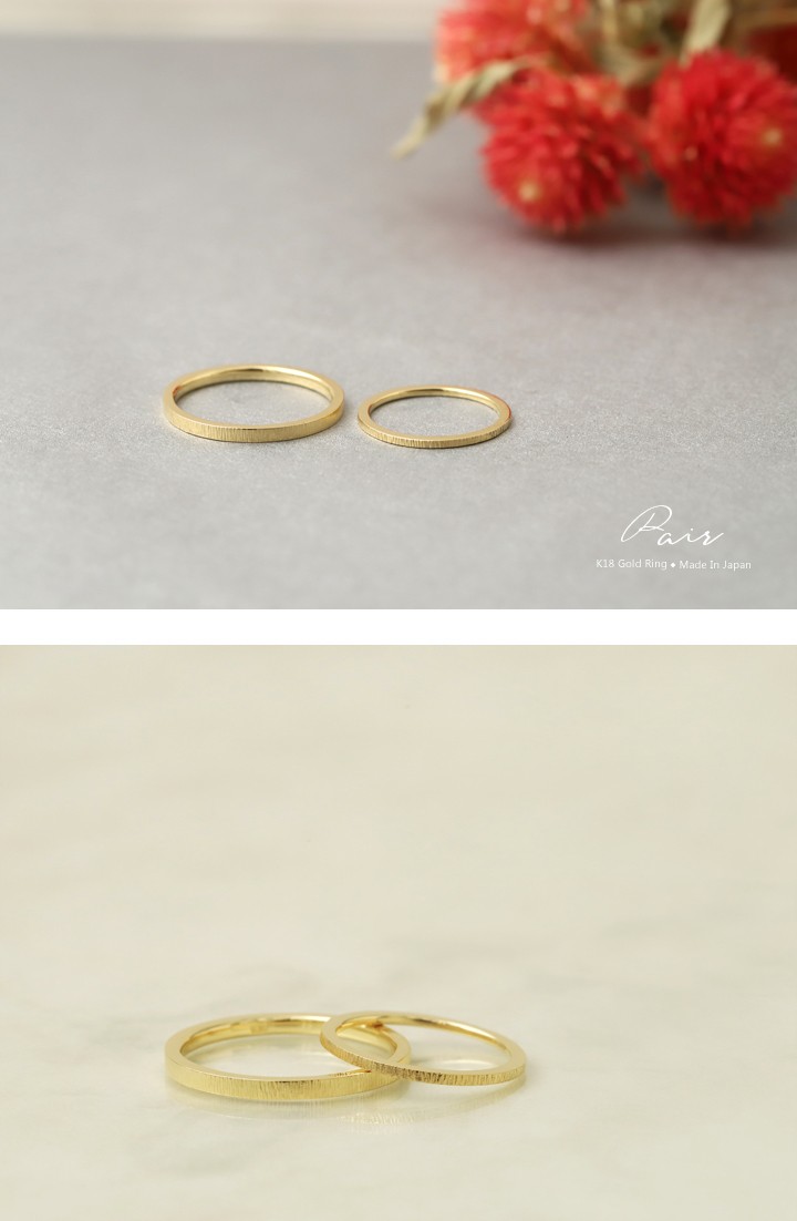 DEVAS 【土日限定6500円OFFクーポン有】 18金 リング k18 ペアリング