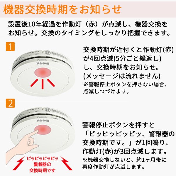 Panasonic（パナソニック） 火災報知器 住宅用 けむり当番 4個セット