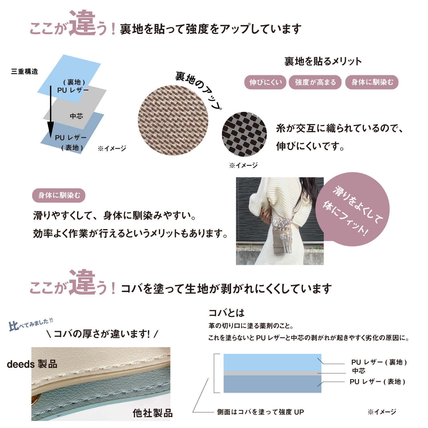 DEEDS シザーケース 美容師 シエーナ no.358 ブラック ゴールド金具 4