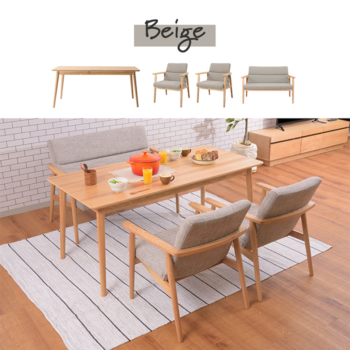 東谷 (豪華2大特典)ダイニングテーブルセット 高さ69cm 天然木 幅160