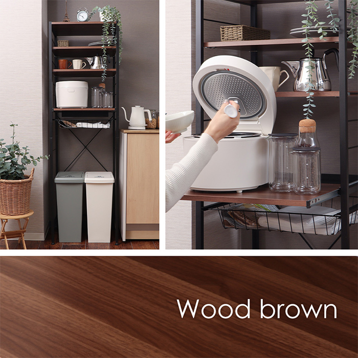 ヤマソロ レンジ台 おしゃれ スリム 収納 キッチン ボード ラック