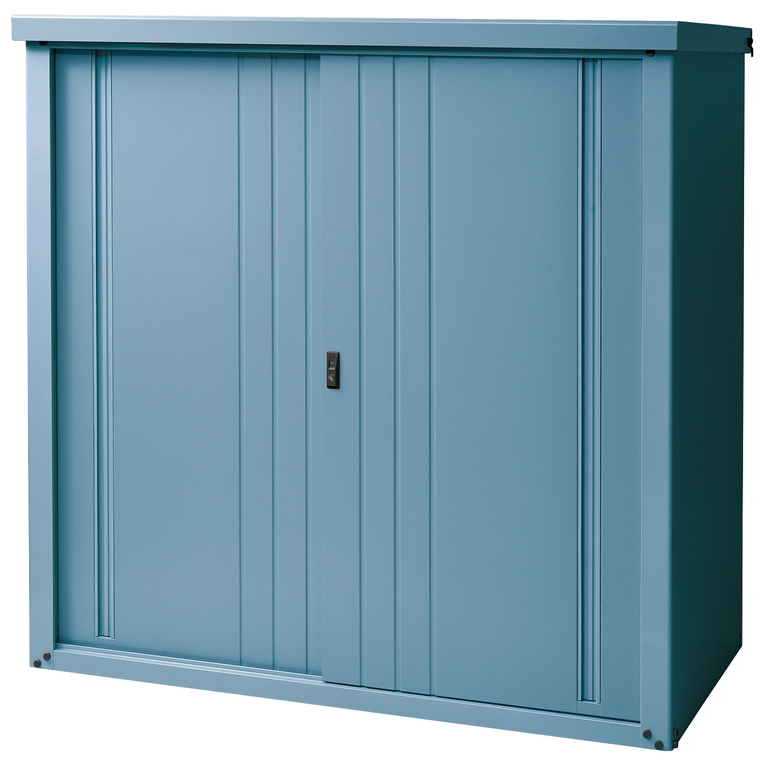 山善（YAMAZEN） 物置 収納庫 屋外 おしゃれ 大型 (幅150奥行75高さ154