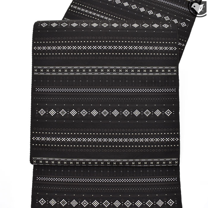 博多帯 本場筑前博多織 博多花織 金印 八寸名古屋帯 正絹 日本製【帯