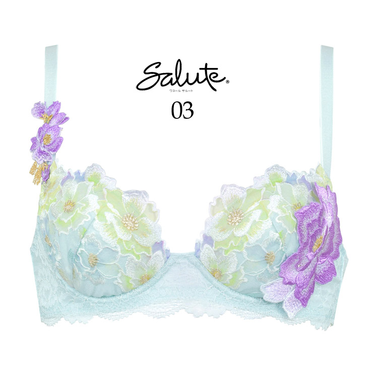 サルート（SALUTE） ワコール 03G P-up ブラジャー GHIカップ プッシュ