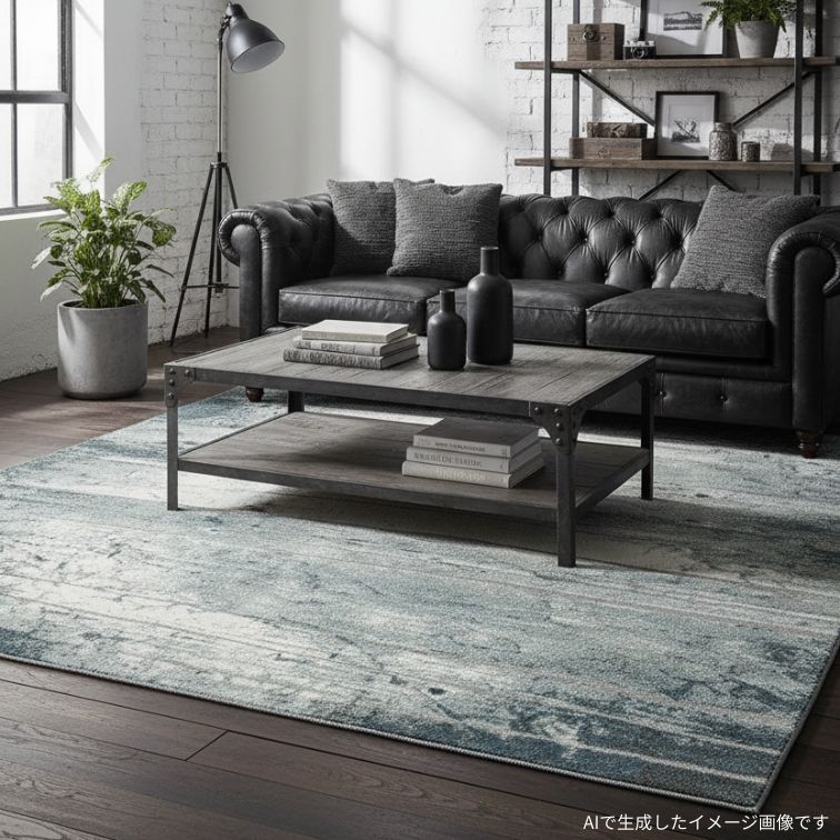 プレーベル ラグ カーペット アストラ 200×200 イエロー アイボリー