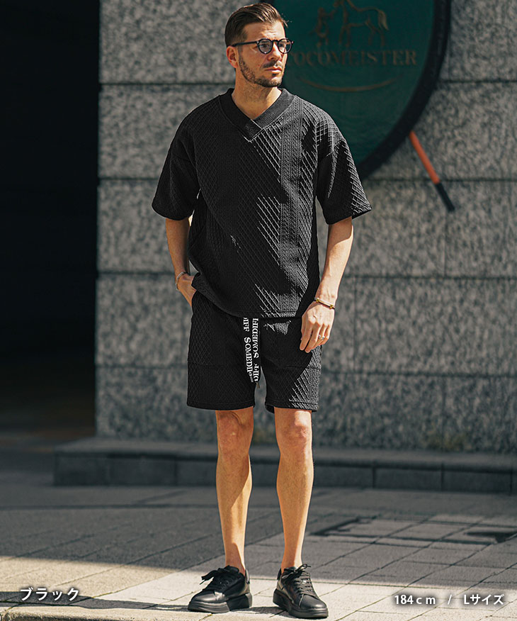 SOMEDIFF（サムディフ） セットアップ メンズ 上下セット ハーフパンツ