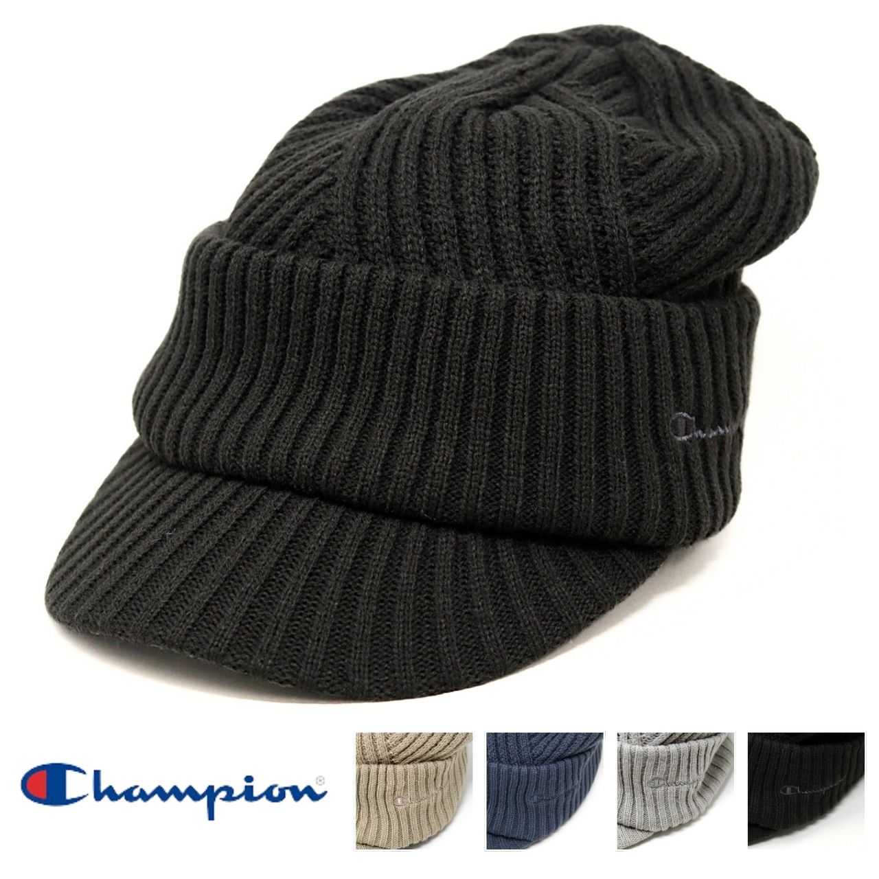Champion（チャンピオン） ニットキャップ ニット帽 メンズ リブ