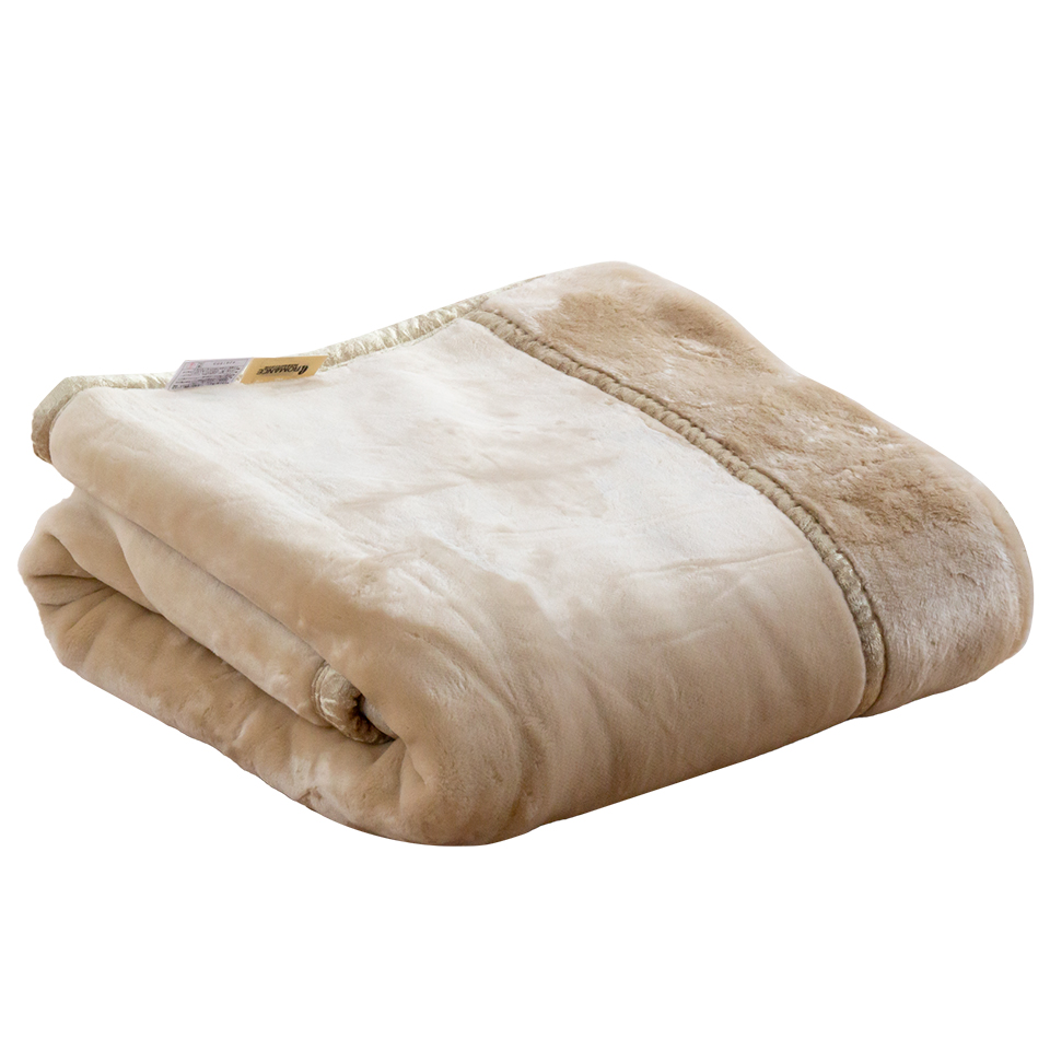 割引品 毛布 ダブル 2枚合わせ アクリル なめらか 泉州産上質アクリル