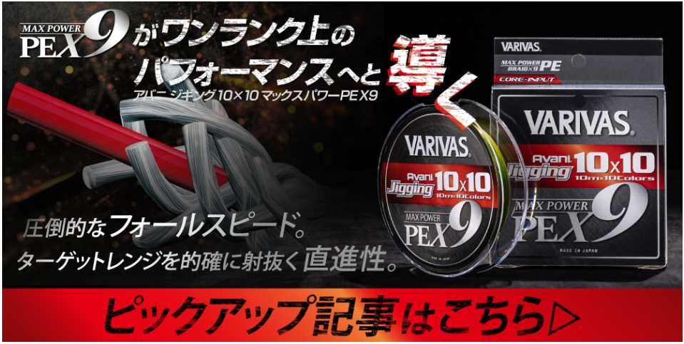 VARIVAS（バリバス） アバニ ジギング10×10マックスパワーPEX9 300m