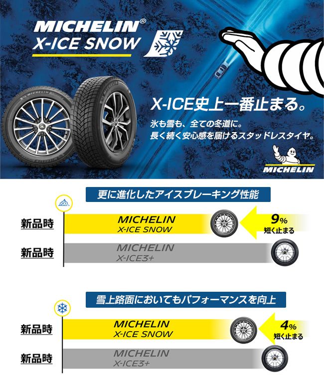 X-ICE 【新品】ボルボ(XC90)スタッドレスタイヤ ホイール4本セット 275